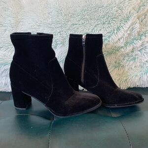 Marc Fisher Velvet Booties